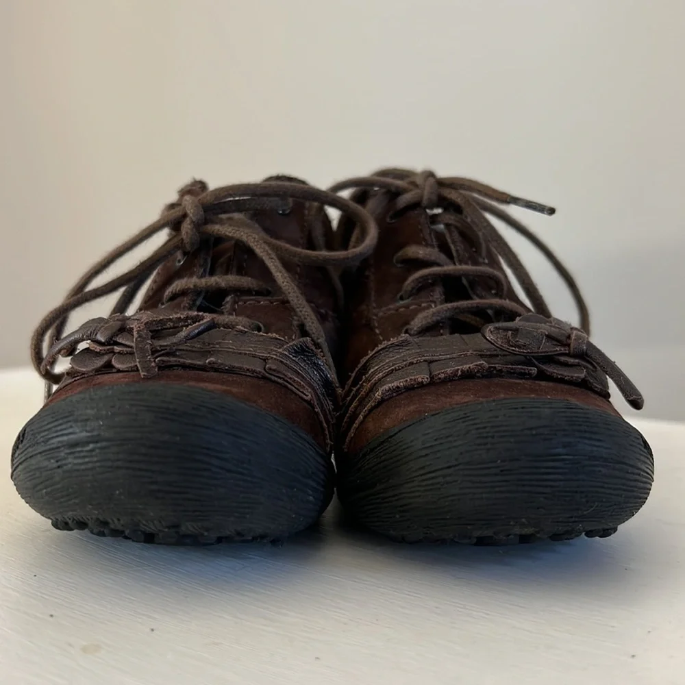 MOD 8 Leather Brown Boots Size 5.5/ 6 Toddler Girl - Picture 5 of 11